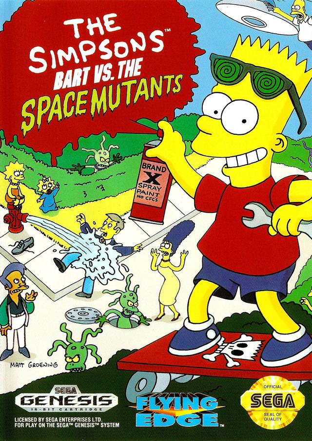 The Simpsons - Bart vs The Space Mutants cover